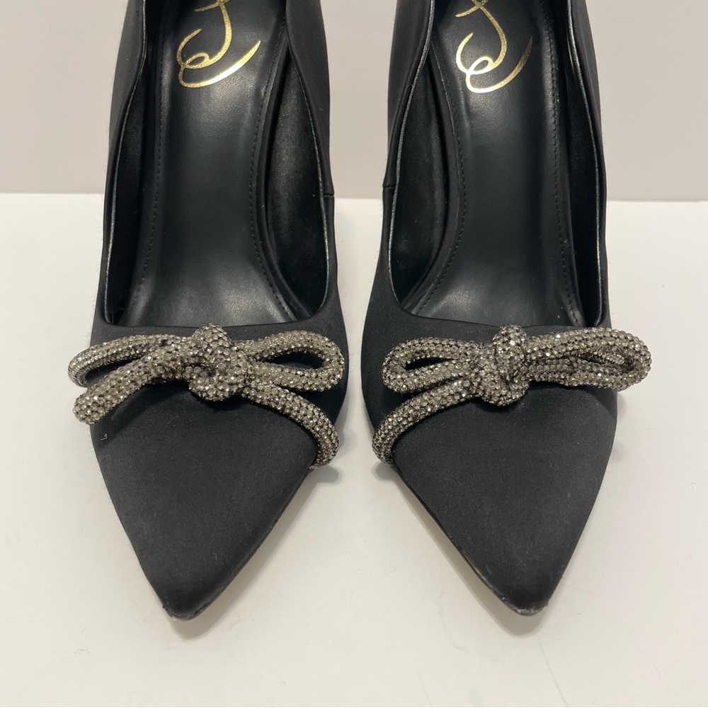 Sam Edelman Deela Pointed Toe Heel Black with Silver Accents Size 9 - Picture 10 of 15